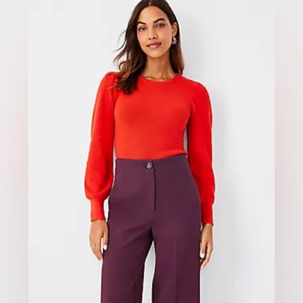 Ann Taylor Petite Balloon Sleeve Sweater